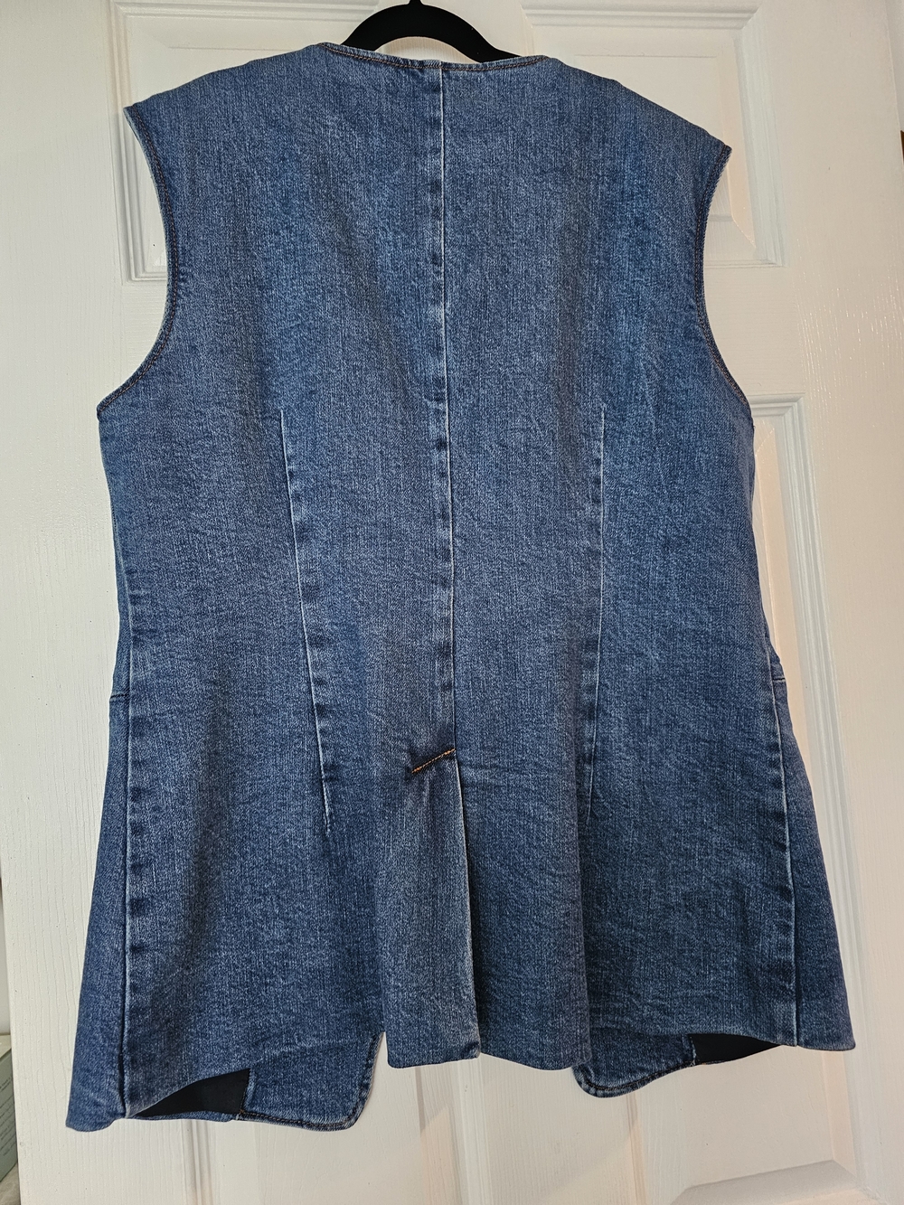 Antonio Melani Sleeveless Denim Vest - Blue - Picture 5 of 6